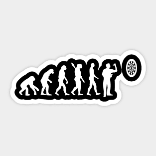 Dart Evolution From Monkey To Dart King Funny Gift Sticker